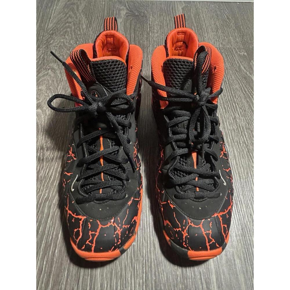 Nike Little Posite One Lava 644791-010 Sneakers Size 7Y - Picture 3 of 8